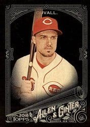 2018 Topps Allen & Ginter X Base Set Adam Duvall #77 card
