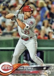 2018 Topps Base Set Adam Duvall #589 card