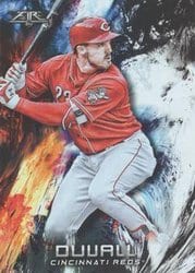 2018 Topps Fire Base Set Adam Duvall #4 card