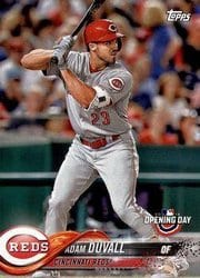 2018 Topps Opening Day Base Set Adam Duvall #156 card