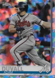2019 Topps Chrome Sapphire Edition Base Set Adam Duvall #557 card