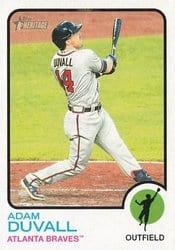 2022 Topps Heritage Base Set Adam Duvall #93 card