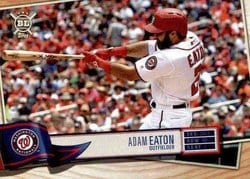 2019 Topps Big League Base Set Adam Eaton #8 card