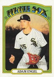 2021 Topps Heritage Base Set Adam Engel #376 card