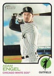 2022 Topps Heritage Base Set Adam Engel #445 card