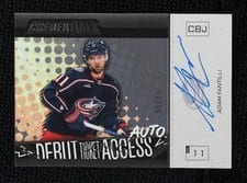 Adam Fantilli 2023-24 Upper Deck Credentials Horizontal Debut Ticket Access Autograph card
