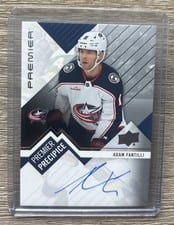 2023-24 Upper Deck Premier Premier Precipice Rookies Autograph Adam Fantilli #PPR-AF card