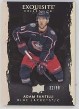2023-24 Upper Deck The Cup 2023-24 Exquisite Collection Black - Rookies Adam Fantilli #EB-AF card