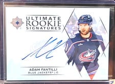 2023-24 Upper Deck Ultimate Collection Ultimate Rookie Signatures Adam Fantilli #URS-AF card