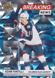 2024-25 Upper Deck Breaking News Adam Fantilli #BN-26 card