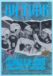 2024-25 Upper Deck On Tour Adam Fantilli / Kent Johnson #OT-4 card