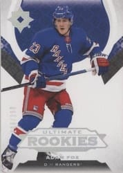 2019-20 Upper Deck Ultimate Collection Base Set Adam Fox #187 card