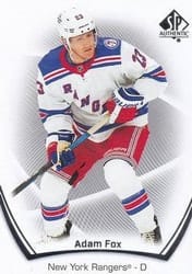 2021-22 SP Authentic Base Set Adam Fox #99 card
