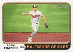 2023 Topps Heritage Base Set Adam Frazier #555 card