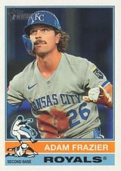 2025 Topps Heritage Base Set Adam Frazier #606 card