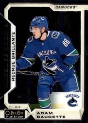 2018-19 O-Pee-Chee Platinum Base Set Adam Gaudette #193 card