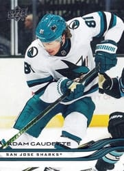 2025-26 Upper Deck Base Set Adam Gaudette #602 card