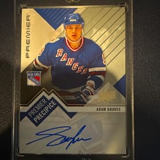 2023-24 Upper Deck Premier Premier Precipice Legends Autograph Adam Graves #PPL-AG card