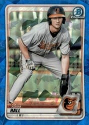 2020 Bowman Sapphire Edition Base Set Adam Hall #BCP-90 card