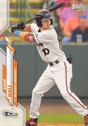 2020 Topps Pro Debut Base Set Adam Hall #PD-186 card