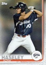 2019 Topps Pro Debut Base Set Adam Haseley #82 card