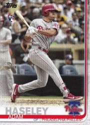 2019 Topps Update Base Set Adam Haseley #US139 card