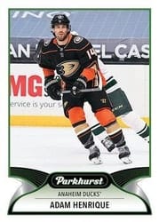 2021-22 Parkhurst Base Set Adam Henrique #67 card