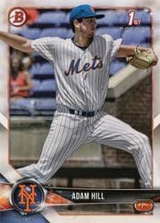 2018 Bowman Draft Base Set Adam Hill #BD-154 card