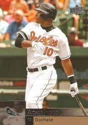 2009 Upper Deck Base Set Adam Jones #33 card