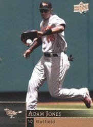 2009 Upper Deck Base Set Adam Jones #537 card