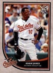 2018 Topps Big League Base Set Adam Jones #215 card