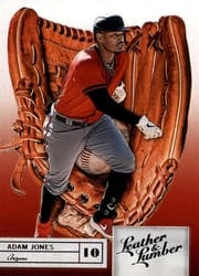 2019 Panini Leather & Lumber Base Set Adam Jones #40 card