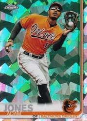 2019 Topps Chrome Sapphire Edition Base Set Adam Jones #8 card