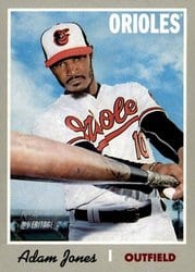 2019 Topps Heritage Base Set Adam Jones #486 card