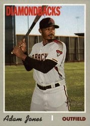 2019 Topps Heritage Base Set Adam Jones #705 card
