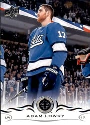 2018-19 Upper Deck Base Set Adam Lowry #447 card