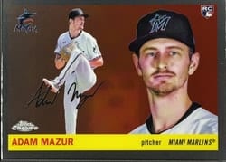 2025 Topps Chrome Platinum Base Set Adam Mazur #310 card