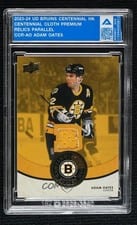 2023-24 Upper Deck Boston Bruins Centennial Centennial Cloth Premium Relics Adam Oates #CCR-AO card