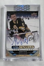 2024-25 Upper Deck Clear Cut Canvas Signatures Adam Oates #CS-AO card
