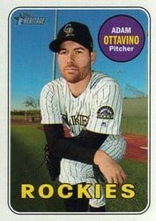 2018 Topps Heritage Base Set Adam Ottavino #566 card