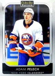 2021-22 O-Pee-Chee Platinum Base Set Adam Pelech #147 card