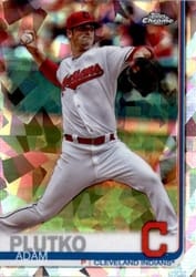 2019 Topps Chrome Sapphire Edition Base Set Adam Plutko #492 card