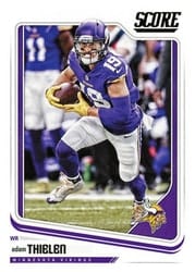 2018 Score Base Set Adam Thielen #198 card