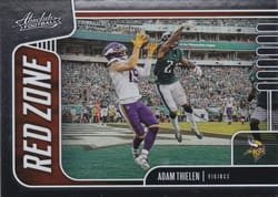 2019 Panini Absolute Red Zone Adam Thielen #14 card