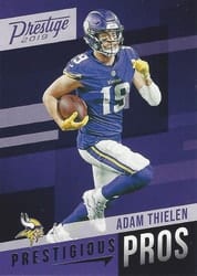 2019 Panini Prestige Prestigious Pros Adam Thielen #PP-AT card