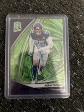 2019 Panini Spectra Adam Thielen Neon Green Die-Cut #53 card