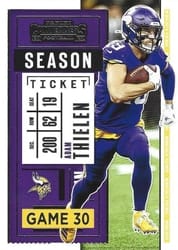 2020 Panini Contenders Base Set Adam Thielen #46 card