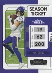 2021 Panini Contenders Base Set Adam Thielen #66 card