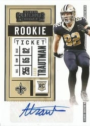 2020 Panini Contenders Base Set Adam Trautman #184 card