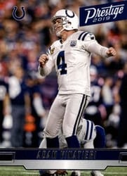 2019 Panini Prestige Base Set Adam Vinatieri #94 card